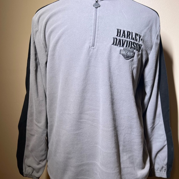 Harley Davidson fleece zip up Large excellent condition - Picture 1 of 6